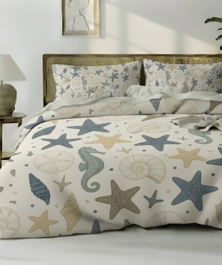 Twin Comforter Set – Ocean Starfish Design