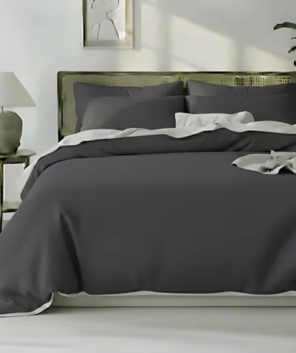 Mountainside Minimalist Duvet Cover Set — Soft Microfiber & Fade-Resistant Bedding