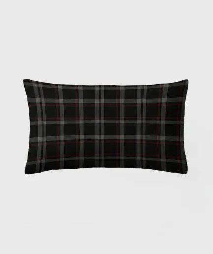 Black and Red Plaid Microfiber Pillowcase | Tartan Check Pillowcase